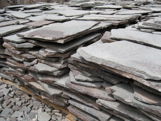 Mosaikplatten aus Porphyr